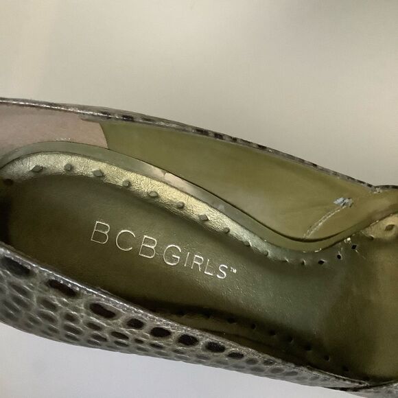 BCBGirls CROC EMBOSSED LEATHER PUMPS SIZE 6B - Picture 4 of 8